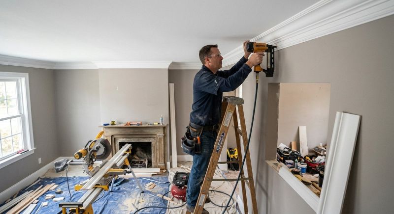 Crown Molding Installation in Kansas City, KS