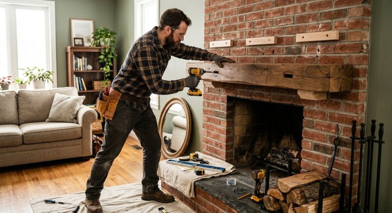 Fireplace Mantel Replacement in Wilmington, NC
