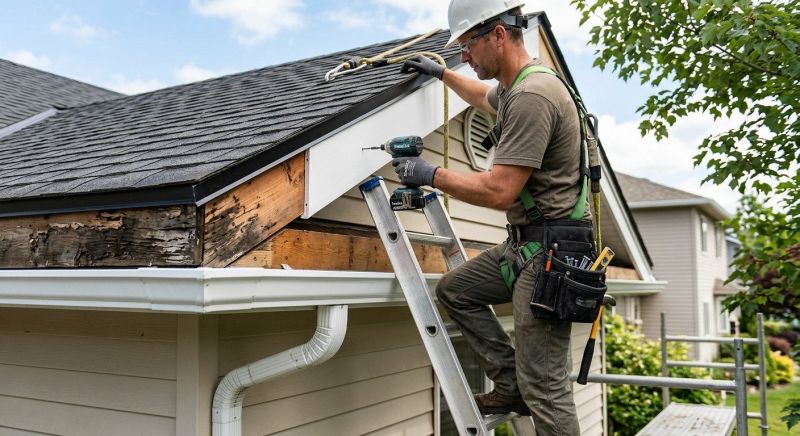 Garage Fascia Replacement in Overland Park, KS